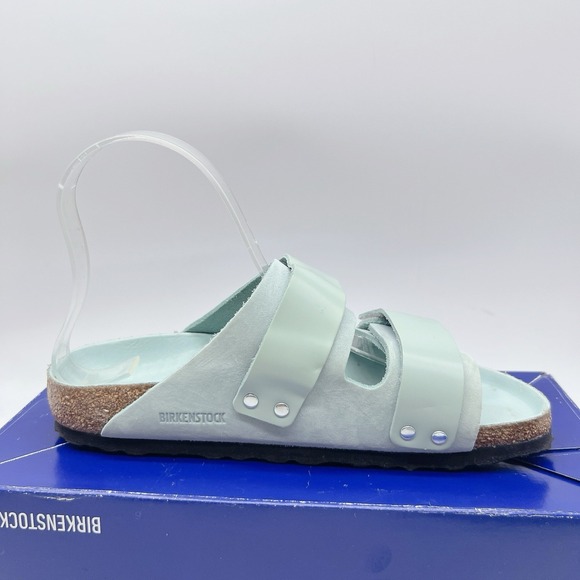 Birkenstock Uji Sandals Leather Suede Surf Green EU 37 Womens US 6- 6.5 - Picture 9 of 13